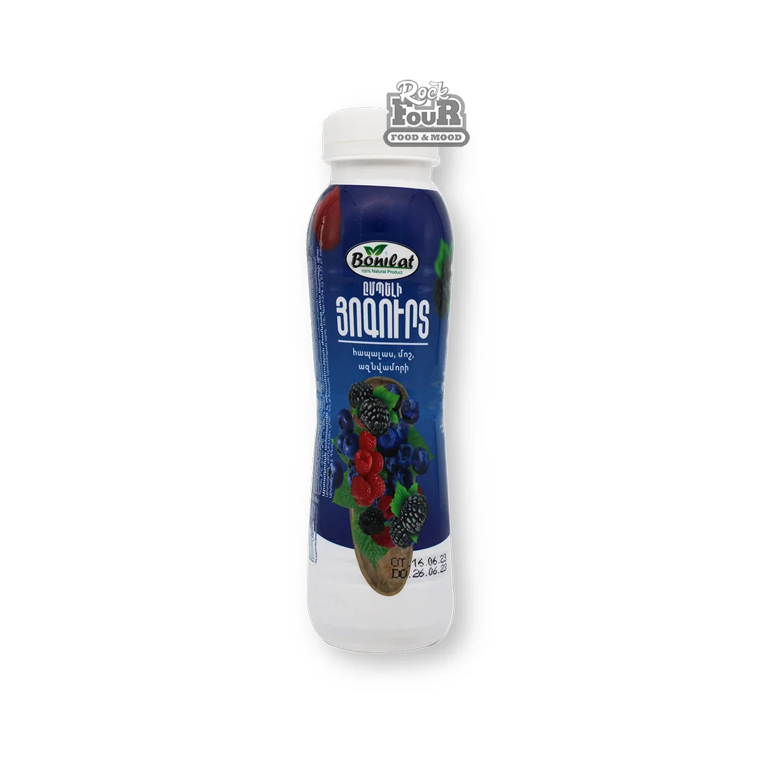 Drinking yogurt "Bonilat" blueberries, raspberries, blackberries 1.5% 275g
